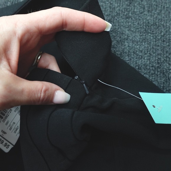 Christopher & Banks Skirt A Line Business Casual Women 10P Black - Picture 6 of 8